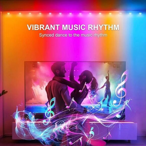 LemonRole String Downlights, Smart RGB+IC+WW LED String Lights Alexa, - Picture 3 of 10